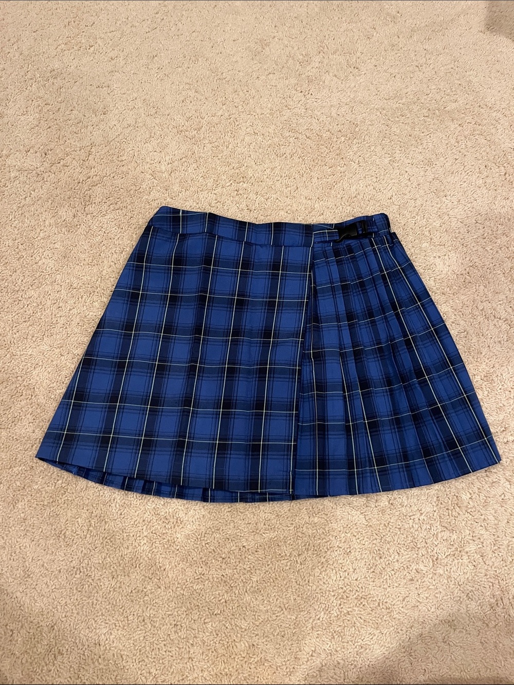 wild fable Blue Plaid Skirt